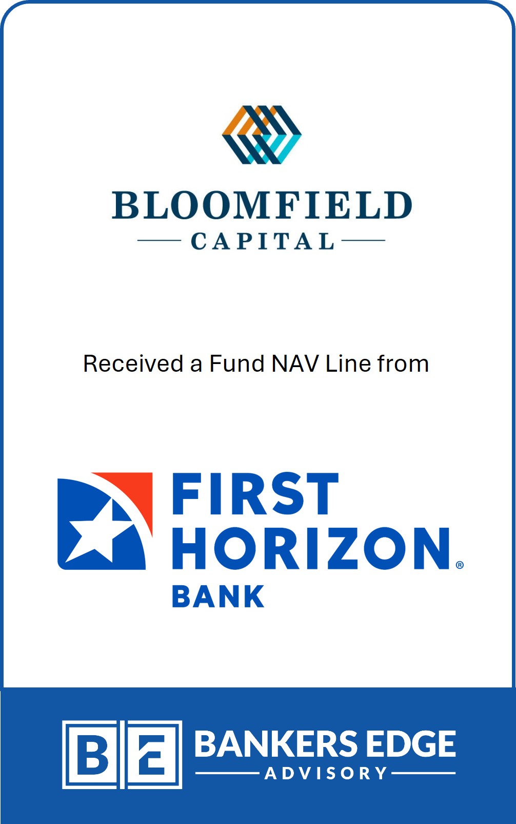 Bloomfield Capital transaction tombstone