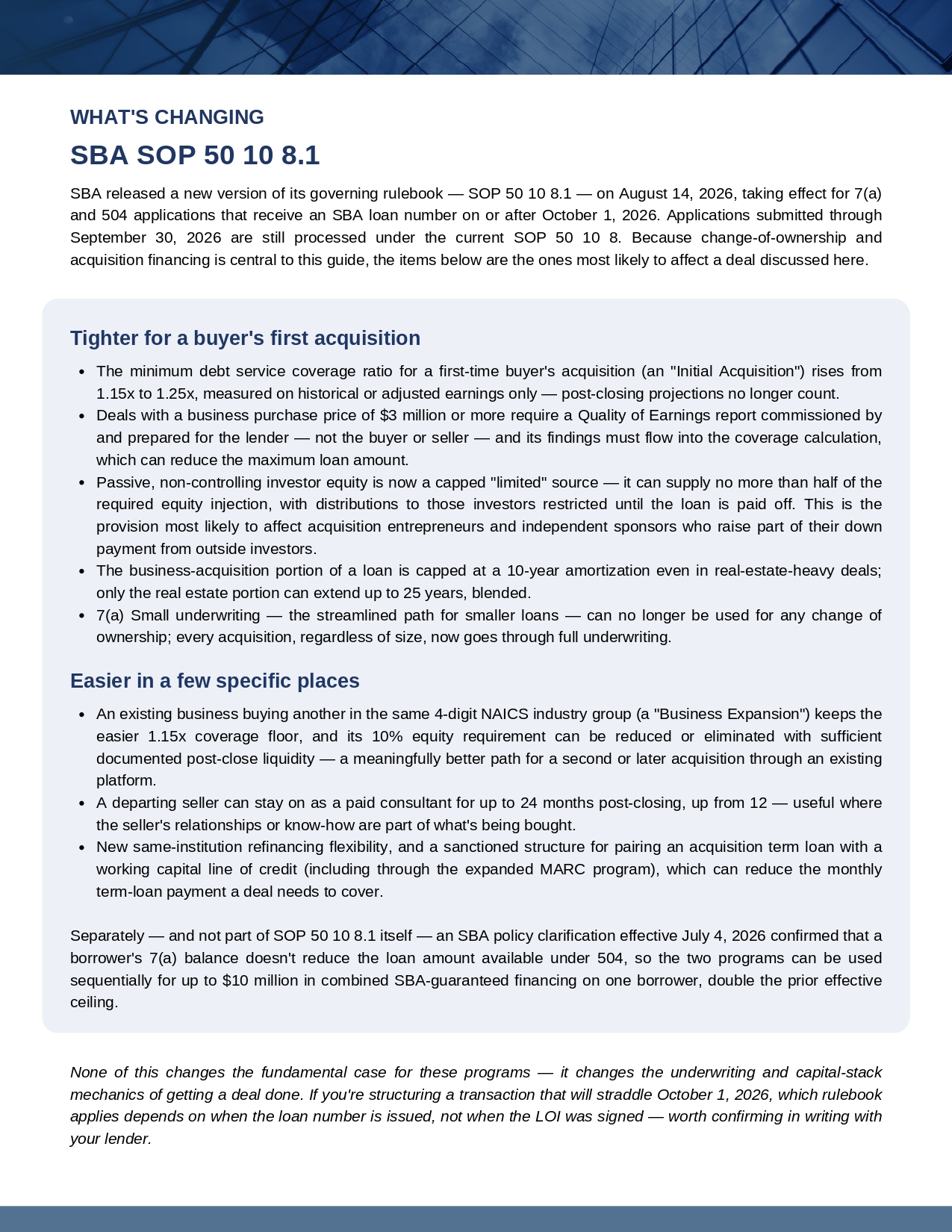 SBA and USDA financing guide, page 5 of 8